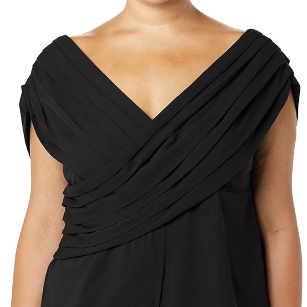 MAKING THE CUT Women's Standard Draped Shoulder zip side  nwt xl